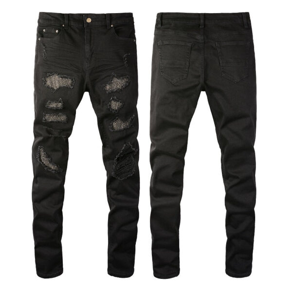 Shiny Black Jeans – Bild 3